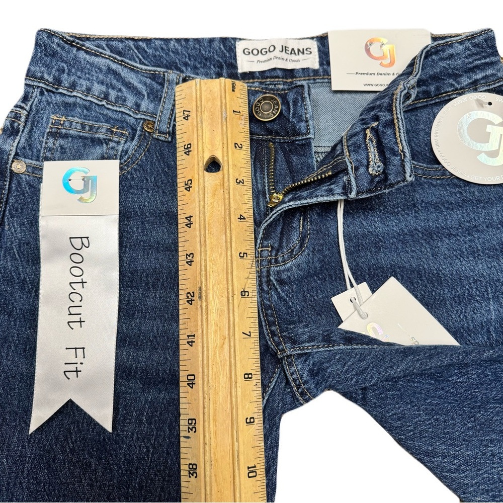 Flare Medium Wash Bootcut Low Rise Jeans Y2K Vintage 70s Indie Boho Size 25 - Picture 10 of 14